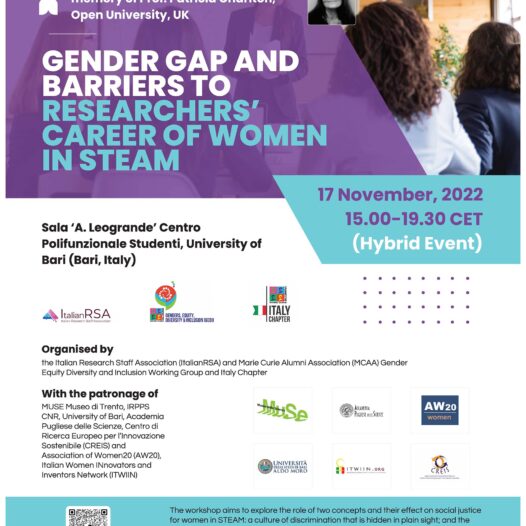 Gender Gap and Barriers - Workshop - Bari 17 novembre 2022