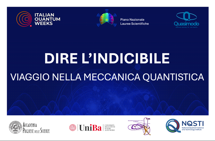 Dire l’Indicibile – viaggio nella meccanica quantistica