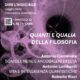 Quanti e Qualia della filosofia - Ciclo Dire l'Indicibile - Bari - Accademia Pugliese delle Scienze