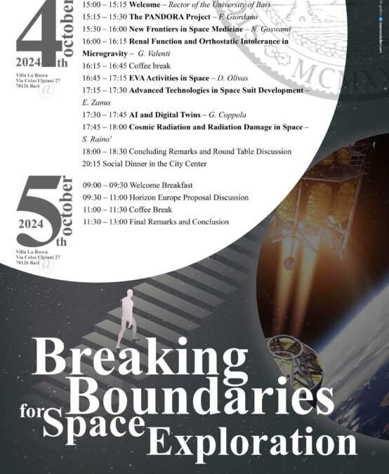 Breaking Boundaries for Space Exploration – 4 e 5 ottobre 2024 – Progetto PANDORA