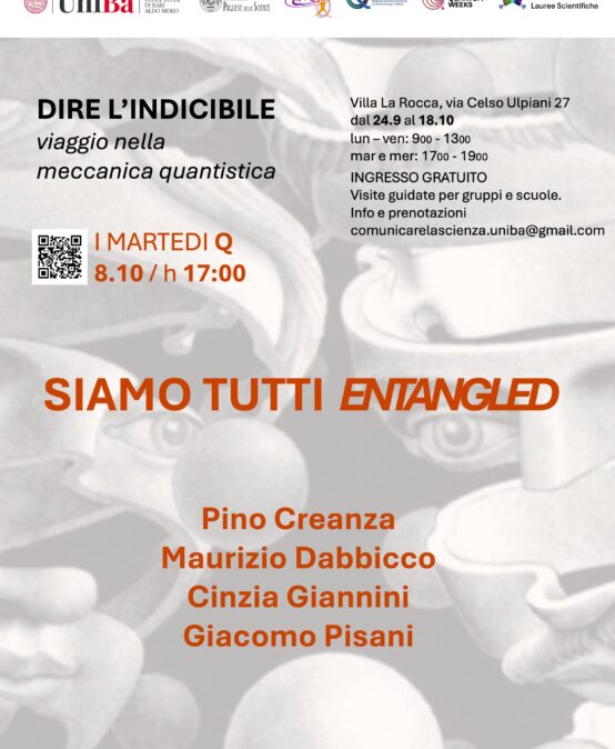 Siamo Tutti Entangled – 8 ottobre 2024 – ciclo Dire l’Indicibile