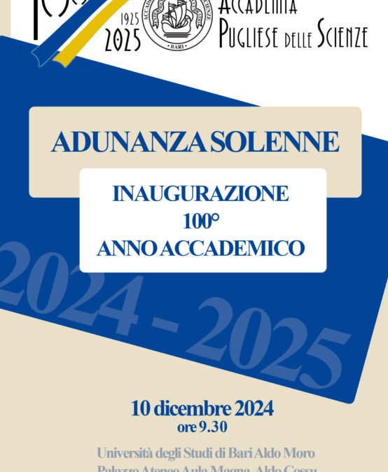 INAUGURAZIONE 100° ANNO ACCADEMICO – 10 dicembre 2024