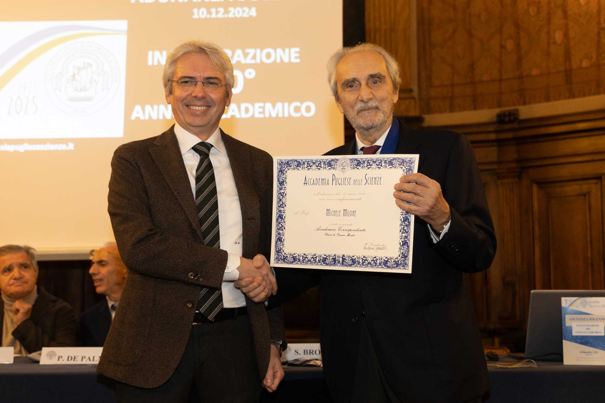 Accademia Pugliese delle Scienze - Inaugurazione 100 Anno Accademico 10 dicembre 2024