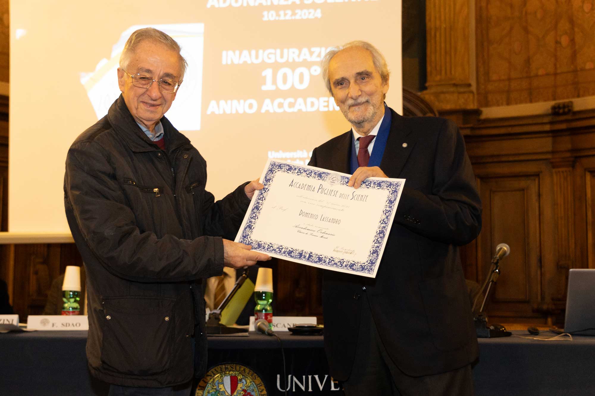 Accademia Pugliese delle Scienze - Inaugurazione 100 Anno Accademico 10 dicembre 2024